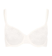 Ruby Geometric Lace Underwire Bra | Misty White 70853-2123